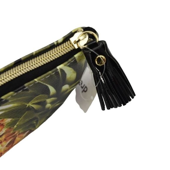 Pineapple Striped Cosmetic Bag Pouch Makeup Bag 7.75 in - Picture 3 of 3